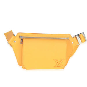 Louis Vuitton Safran Yellow Grained Calfskin Aerogram Takeoff Slingbag